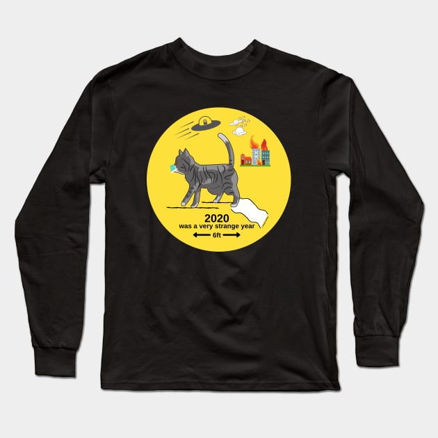 2020 Was a Very Strange Year Long Sleeve T-Shirt by Phebe Phillips